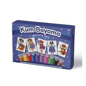Süper Kahramanlar 5'li Paket Kum Boyama Aktivite Seti