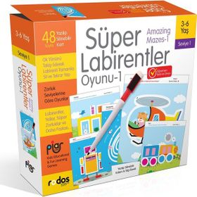 Süper Labirentler Seviye 1-Piar Kids