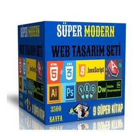 Süper Modern Web Tasarım Seti 9 Süper Kitap Enine Boyuna Eğitim