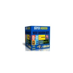 Süper Modern Web Tasarım Seti 9 Süper Kitap Enine Boyuna Eğitim