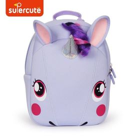 Supercute Unicorn Mor Sırt Çantası