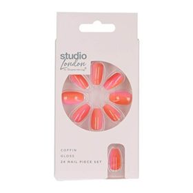 Superdrug Studio Ombre Coral Takma Tırnak