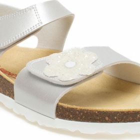 Superfit 000118-1000 Gümüş Kız Çocuk Mantar Sandalet