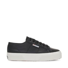 Superga 2740 Platform Nappa Siyah Kadın Spor Ayakkabı