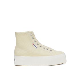 Superga S41273W Bej Kadın Yüksek Taban Sneaker