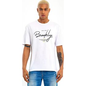 Superlife SPR22TS110 Erkek Bisiklet Yaka Oversize Fit Tişort