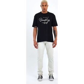 Superlife SPR22TS110 Erkek Bisiklet Yaka Oversize Fit Tişort