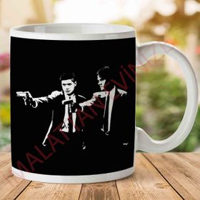 Supernatural Fiction Pulp Fiction Mashup Baskılı Kupa