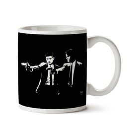 Supernatural Fiction Pulp Fiction Mashup Baskılı Kupa