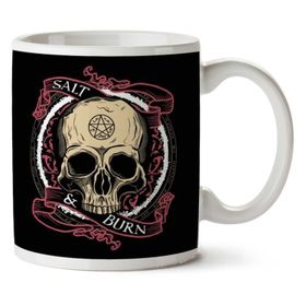 Supernatural Salt And Burn Skull Baskılı Kupa