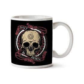 Supernatural Salt And Burn Skull Baskılı Kupa