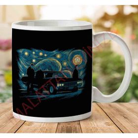 Supernatural Van Gogh Inspired Art Night Scene Baskılı Kupa