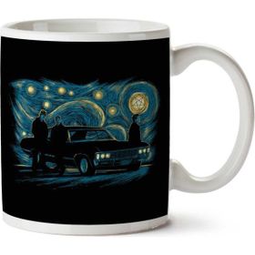Supernatural Van Gogh Inspired Art Night Scene Baskılı Kupa