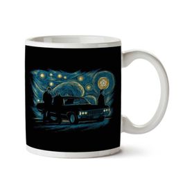 Supernatural Van Gogh Inspired Art Night Scene Baskılı Kupa