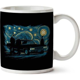 Supernatural Van Gogh Inspired Art Night Scene Baskılı Kupa