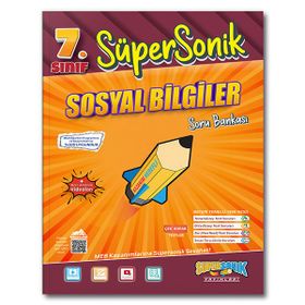 Süpersonik Yayınları - 7. Sınıf Süpersonik Sosyal Bilgiler Soru Bankası