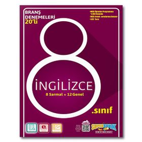 Süpersonık Yayınları - 8. Sınıf İngilizce Branş Denemeleri