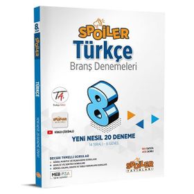 Süpersonık Yayınları - 8. Sınıf Türkçe Branş Denemeleri
