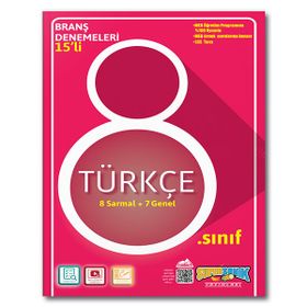 Süpersonık Yayınları - 8. Sınıf Türkçe Branş Denemeleri