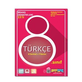 Süpersonık Yayınları - 8. Sınıf Türkçe Branş Denemeleri