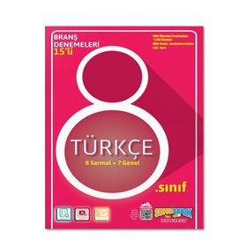 Süpersonık Yayınları - 8. Sınıf Türkçe Branş Denemeleri