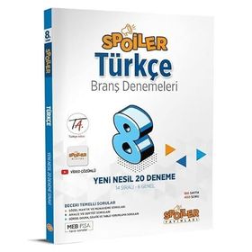 Süpersonık Yayınları - 8. Sınıf Türkçe Branş Denemeleri