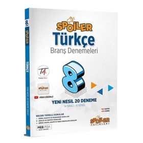 Süpersonık Yayınları - 8. Sınıf Türkçe Branş Denemeleri