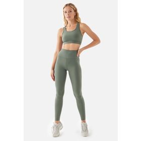 Superstacy Anna Comfylux Yüksek Bel Haki Kadın Spor Tayt