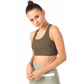 Superstacy Beyaz Cross Strap Kadın Spor Büstiyer
