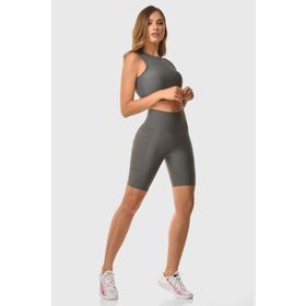 Superstacy Dizüstü Cepli Füme Kadın Spor Tayt