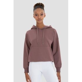 Superstacy Fiona Oversize Cepli Koyu Gül Hoodie