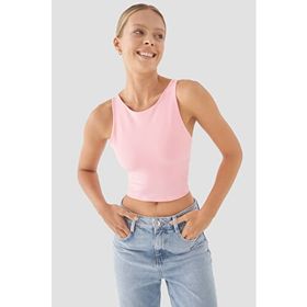 Superstacy Jane Orta Destekli Pembe Kadın Spor Büstiyer