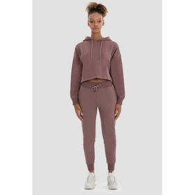 Superstacy Lexa Havuç Kesim Koyu Gül Jogger