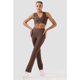 Superstacy Nichole Flare Yüksek Bel Acı Kahve Kadın Spor Tayt