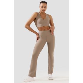 Superstacy Nichole Flare Yüksek Bel Taş Rengi Spor Tayt