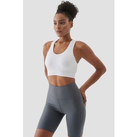 Superstacy Rhea Dikişsiz Beyaz Spor Bralet