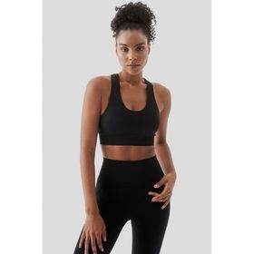 Superstacy Rhea Dikişsiz Siyah Spor Bralet