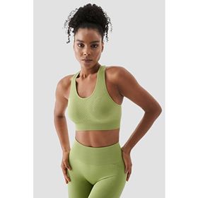 Superstacy Rhea Dikişsiz Yeşil Spor Bralet