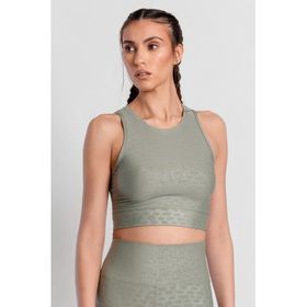 Superstacy Roise Damla Desenli Açık Yeşil Spor Bralet