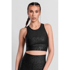 Superstacy Roise Damla Desenli Siyah Spor Bralet