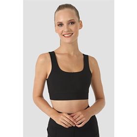 Superstacy Square Neck Siyah Spor Büstiyer
