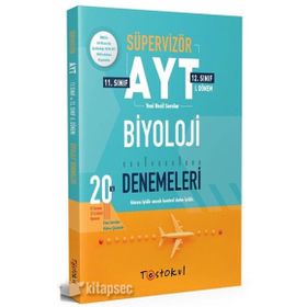 Süpervizör Nisan 2020 Ayt Biyoloji 20 Deneme Sınavı-Testokul Yayınları