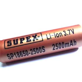 Supex 18650-2600F 3.7V 1800MA Şarjlı Li-On Pil Düz Kafa Pil