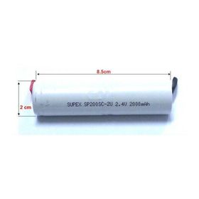 Supex 2.4Volt 2000mAh 2'li Üst Üste Şarzlı Süpürge Pili