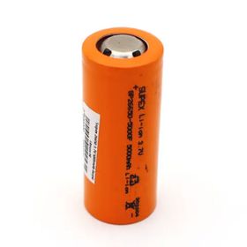 Supex 26650 3.7V 5000mAh Başsız Lityum Pil