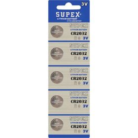 Supex CR2032 5'li 3 V Lithium Blister Pil