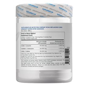 supplementler BCAA 2:1:1 300 gr Aromasız