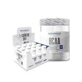 supplementler BCAA 480 gr + L-Carnitine Shot 12 Adet Kombinasyonu