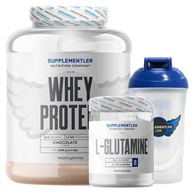 supplementler Whey Protein 2000 gr + Glutamine 300 gr Kombinasyonu