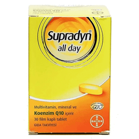 Supradyn All Day Multivitamin Multimineral Koenzim Q10 3x30 Tablet